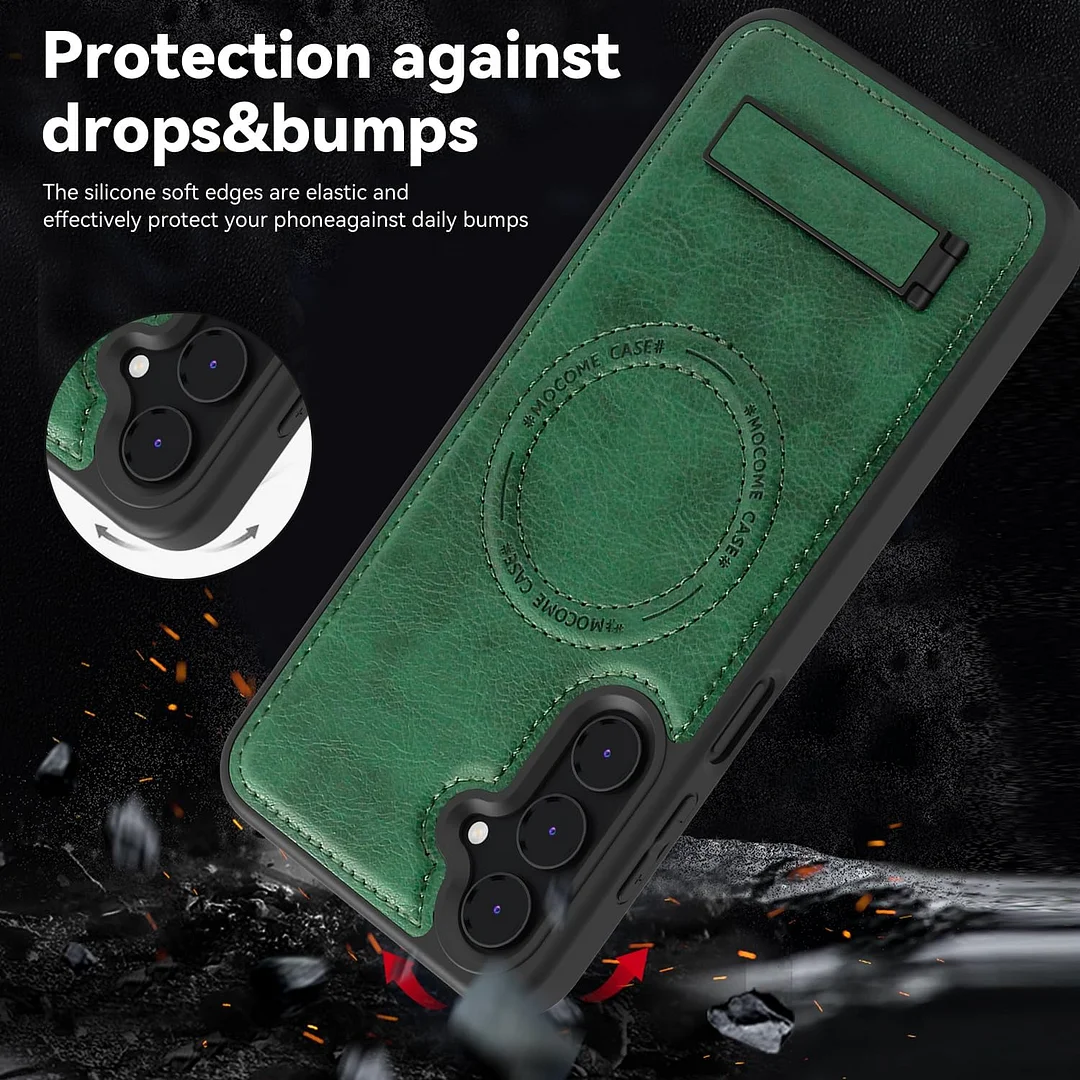Samsung Galaxy Z Fold 6 Leather Case Magnetic Protective Case Holder Phone Case