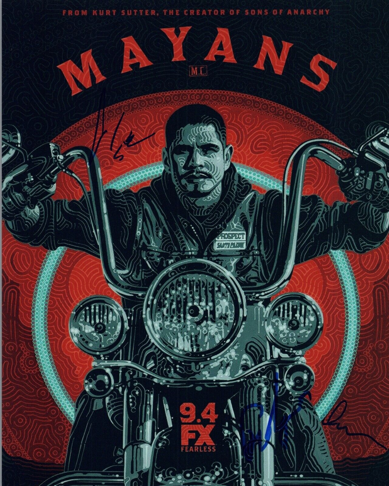 Mayans MC Cast Signed Autographed 8x10 Photo Poster painting x3 Frankie Loyal Elgin James +1 COA