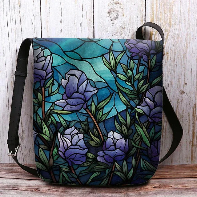 Style & Comfort for Mature Women Women's Flower Print Crossbody Bags Shoulder Bags