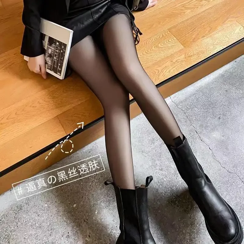 Yelocycle Horse Oil Socks 100% Shiny and Smooth Black Stockings Durable Thin Transparent Silky 8D Spring and Summer Pantyhose for Women