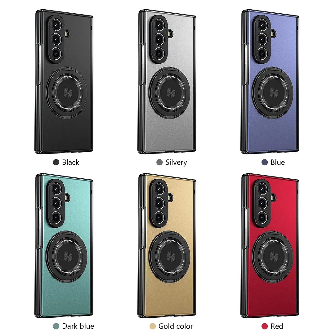 Suitable For Galaxy Zfold7/6 Magnetic Rotating Bracket Mobile Phone Case   