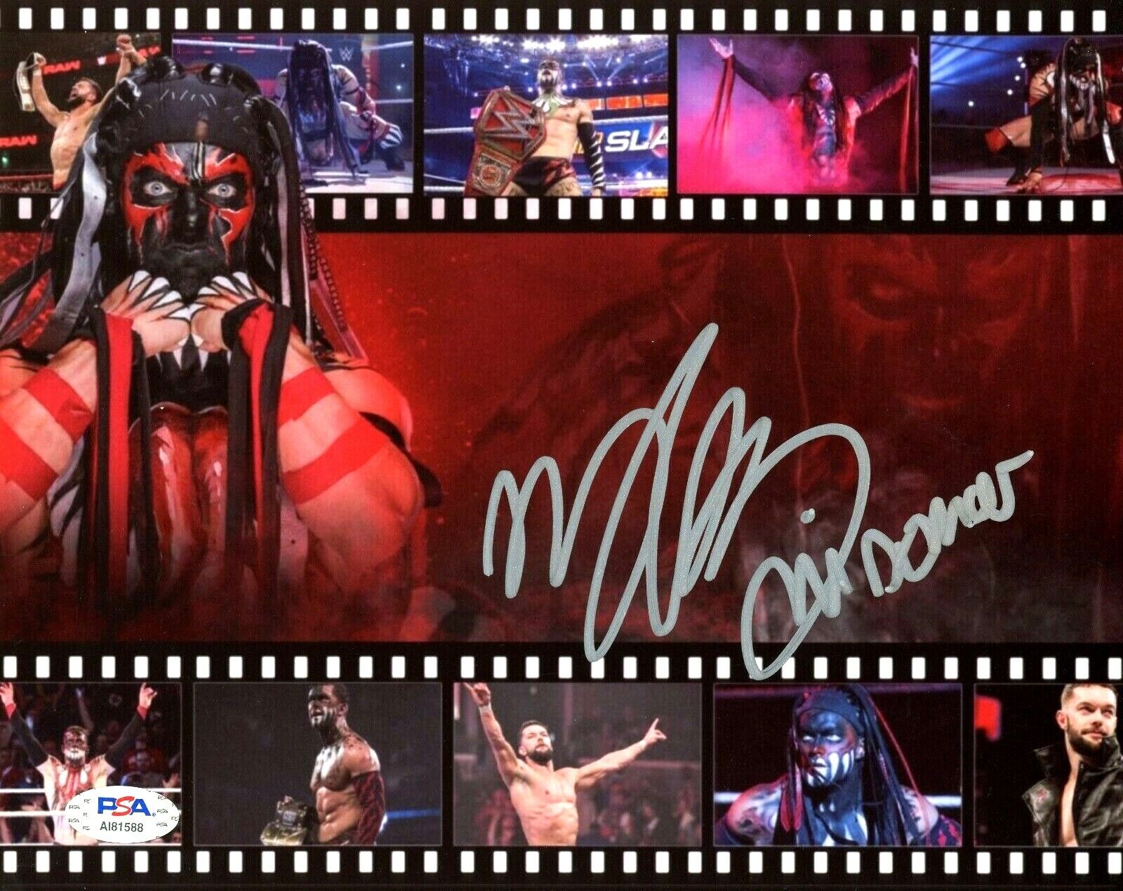 WWE FINN BALOR HAND SIGNED AUTOGRAPHED 8X10 Photo Poster painting WITH PROOF AND PSA DNA COA 23