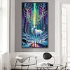 uk.everydayedeals (Limited Stock)Diamond Painting - Square AB Drills - Xmas Aurora Elk(45*75cm)
