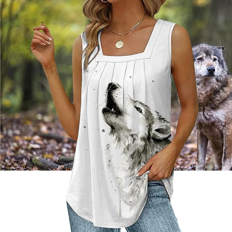 White Wolf Tank Top