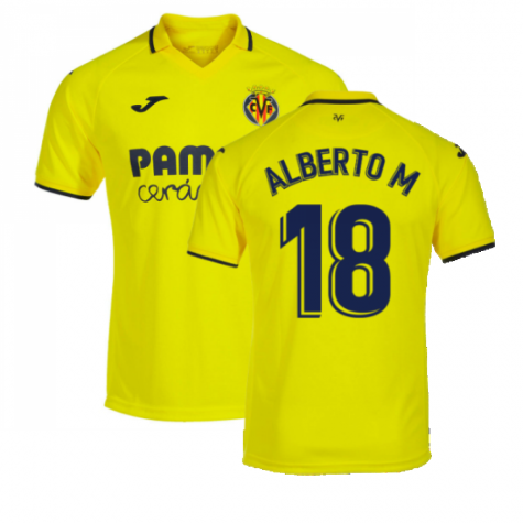 Villarreal Alberto Moreno 18 Home Shirt Kit 2022-2023