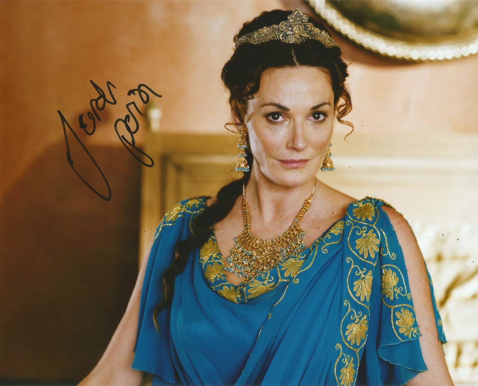 Sarah Parish Signed Atlantis 10x8 Photo Poster painting With Proof AFTAL