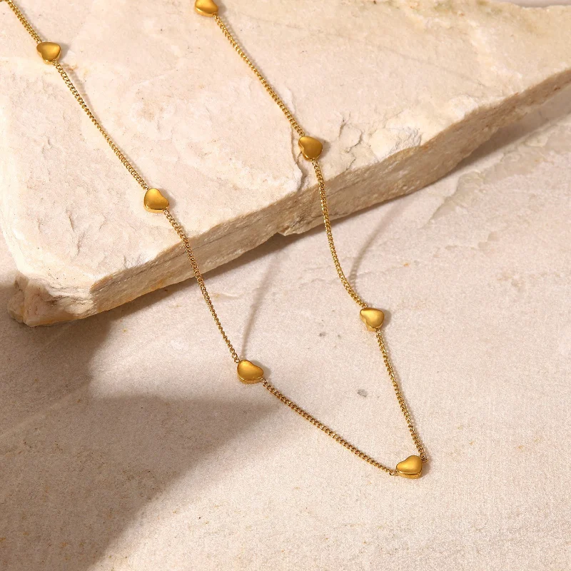 18K Gold Plated Heart Necklace