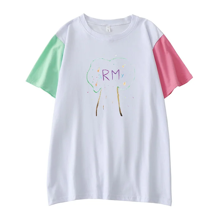 BTS RM Tree Colorblock T-shirt