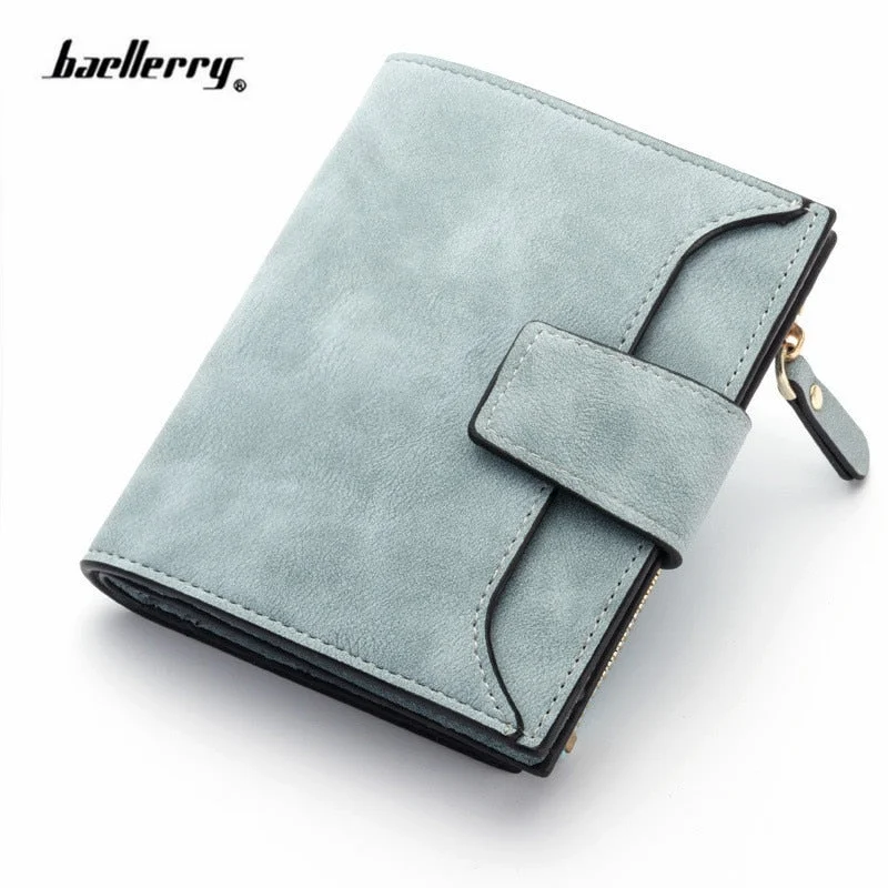 2022 Leather Women Wallet Hasp Small and Slim Coin Pocket Purse Women Wallets Cards Holders Luxury Brand Wallets Designer Purse