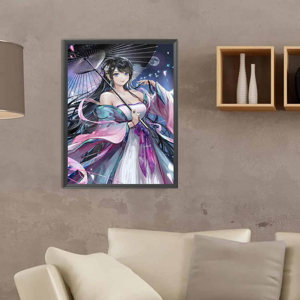Full Round Diamond Painting 30*40cm - Girl