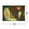 Fairy Tale Forest House-Full Embroidery 3 Strands 11CT Stamped Cross Stitch-58*40CM