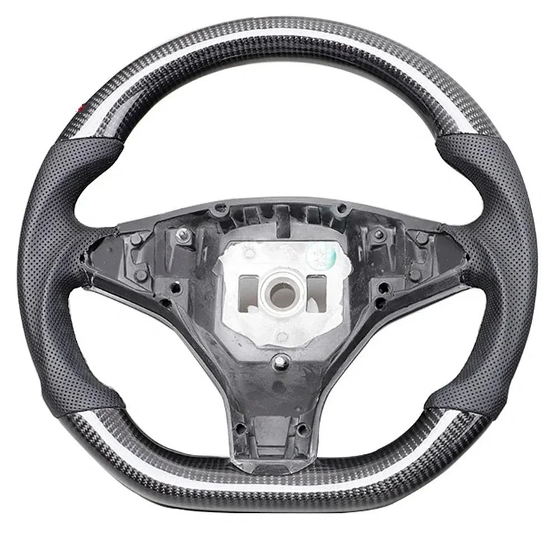 Model 3/ Y Custom Yoke Style Carbon Fiber Steering Wheel