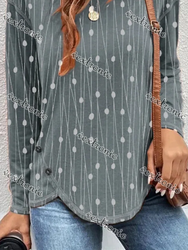 Women Half Sleeve V-neck Solid Color Dress