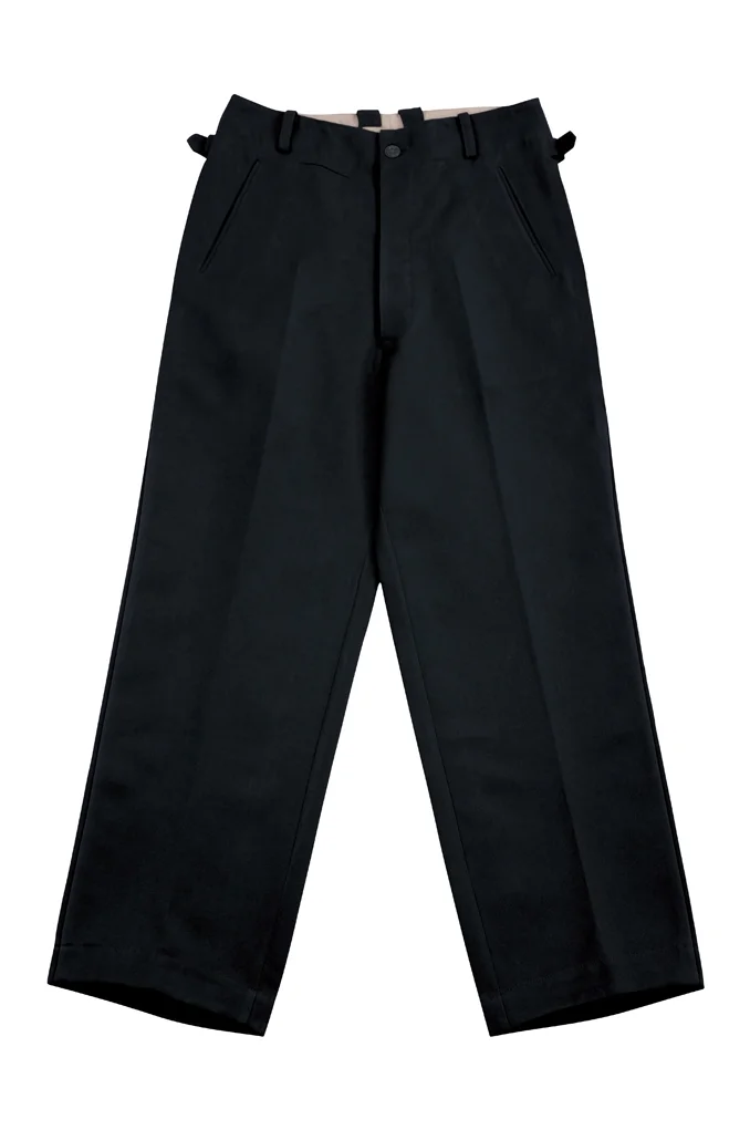   German Political Party Officer Black Gabardine Straight Trousers German-Uniform