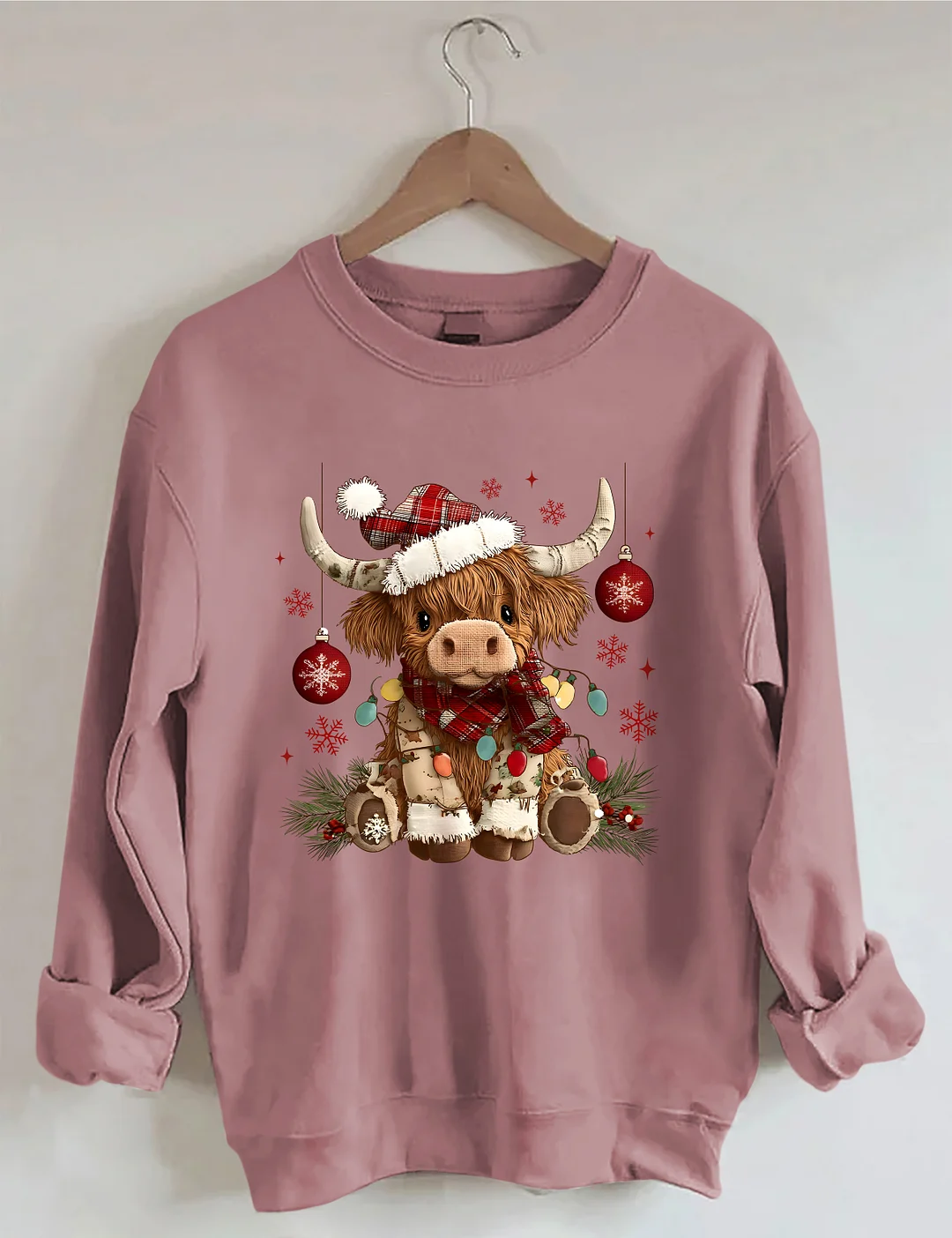 Christmas Cow Sweatshirt