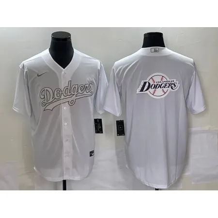 Men's Los Angeles Dodgers Big Logo in Back Weekend Stitched Baseball Jersey FZD1
