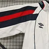 1998 Retro England White Windbreaker Soccer Jersey 1:1 Thai Quality