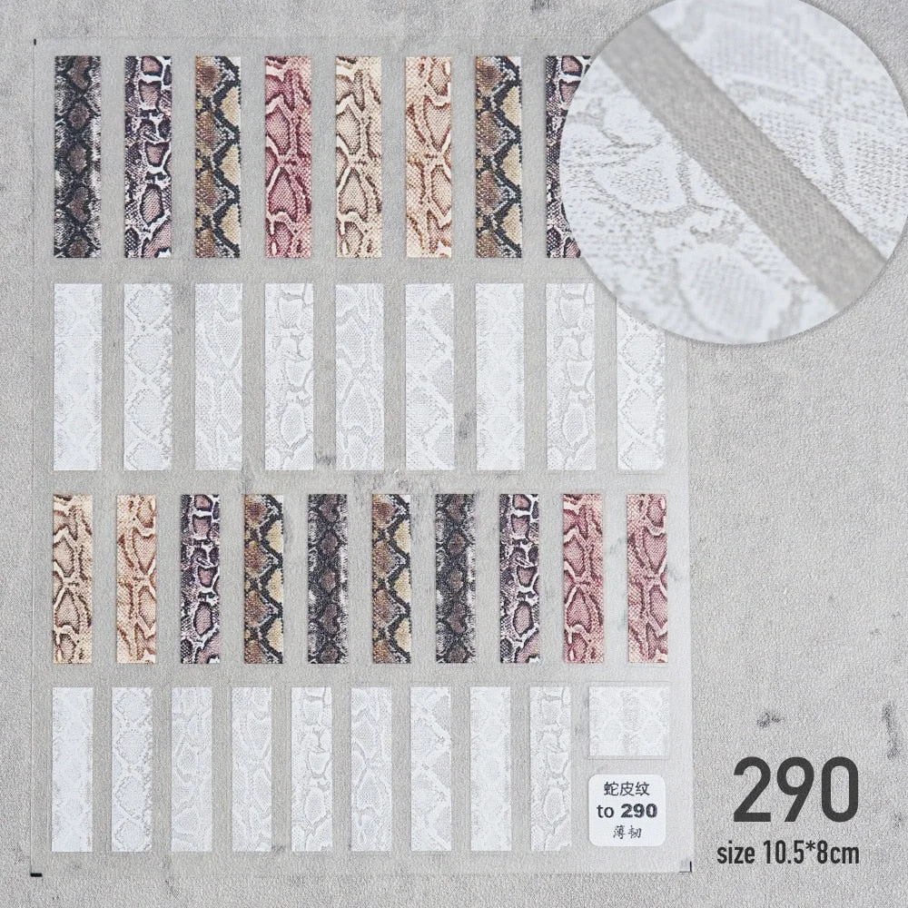 Beautizon 2021 New 3D Engraved Nail Stickers Checked pattern high quality Sticker Empaistic Butterfly Sticker