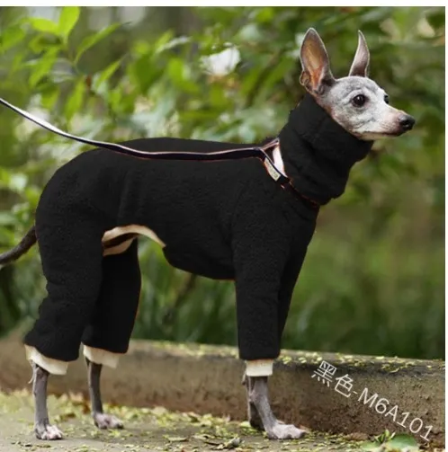 Brownm Brownm Double-Sided Velvet Dog Suit New Pet Clothing Pure Color Four-Legged Dog Suit Warm Clothes