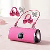 BT Clip-On Wireless Headphones Handbag Style Open-Ear Headphones with LED Digital Display for Women Girl Work Fitness Sport Gift