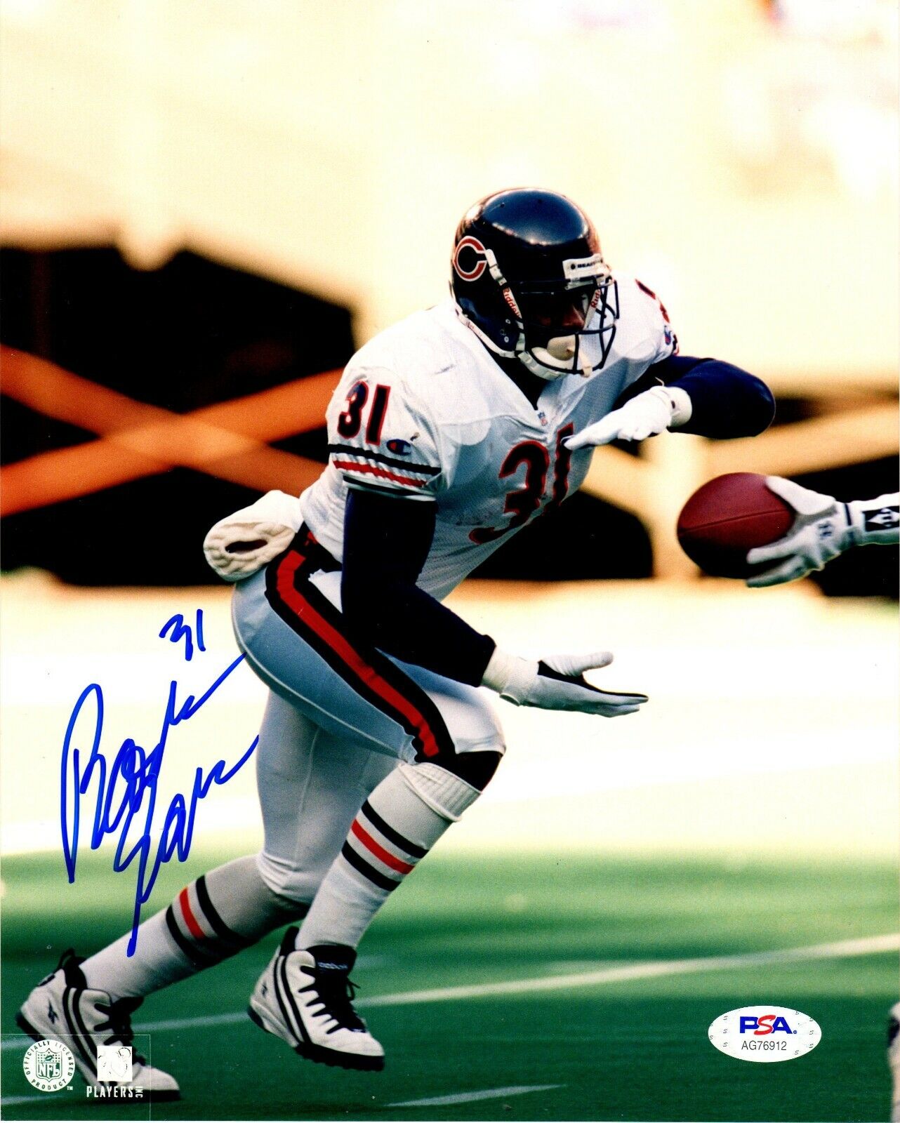 Rashaan Salaam autographed signed 8x10 Photo Poster painting NFL Chicago Bears PSA COA