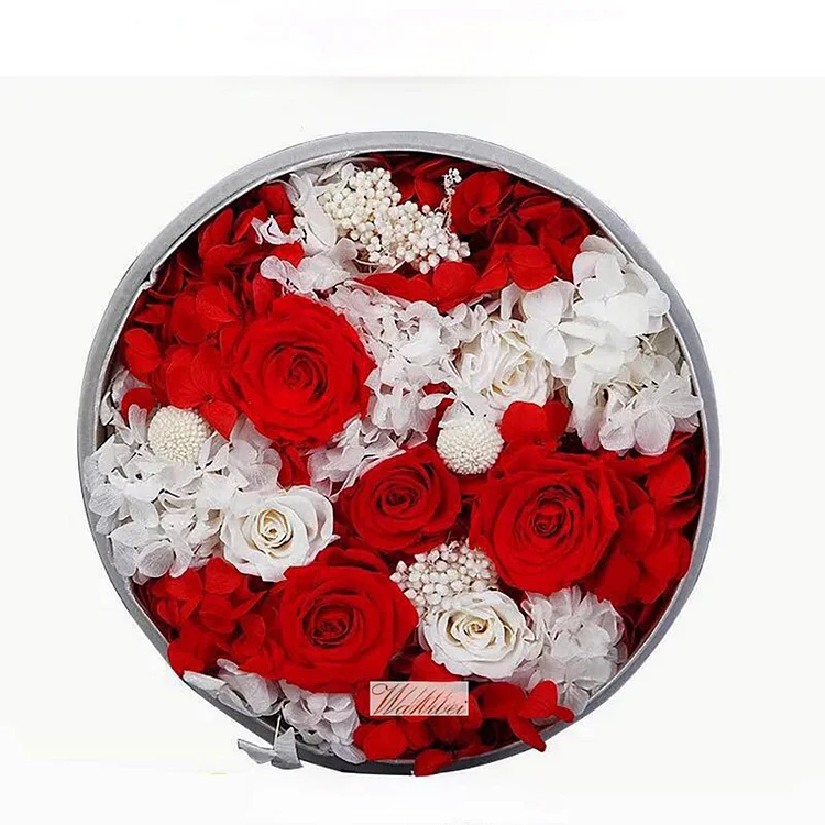 Round Gift Box Valentine's Day Gift Rose Everlasting Flower