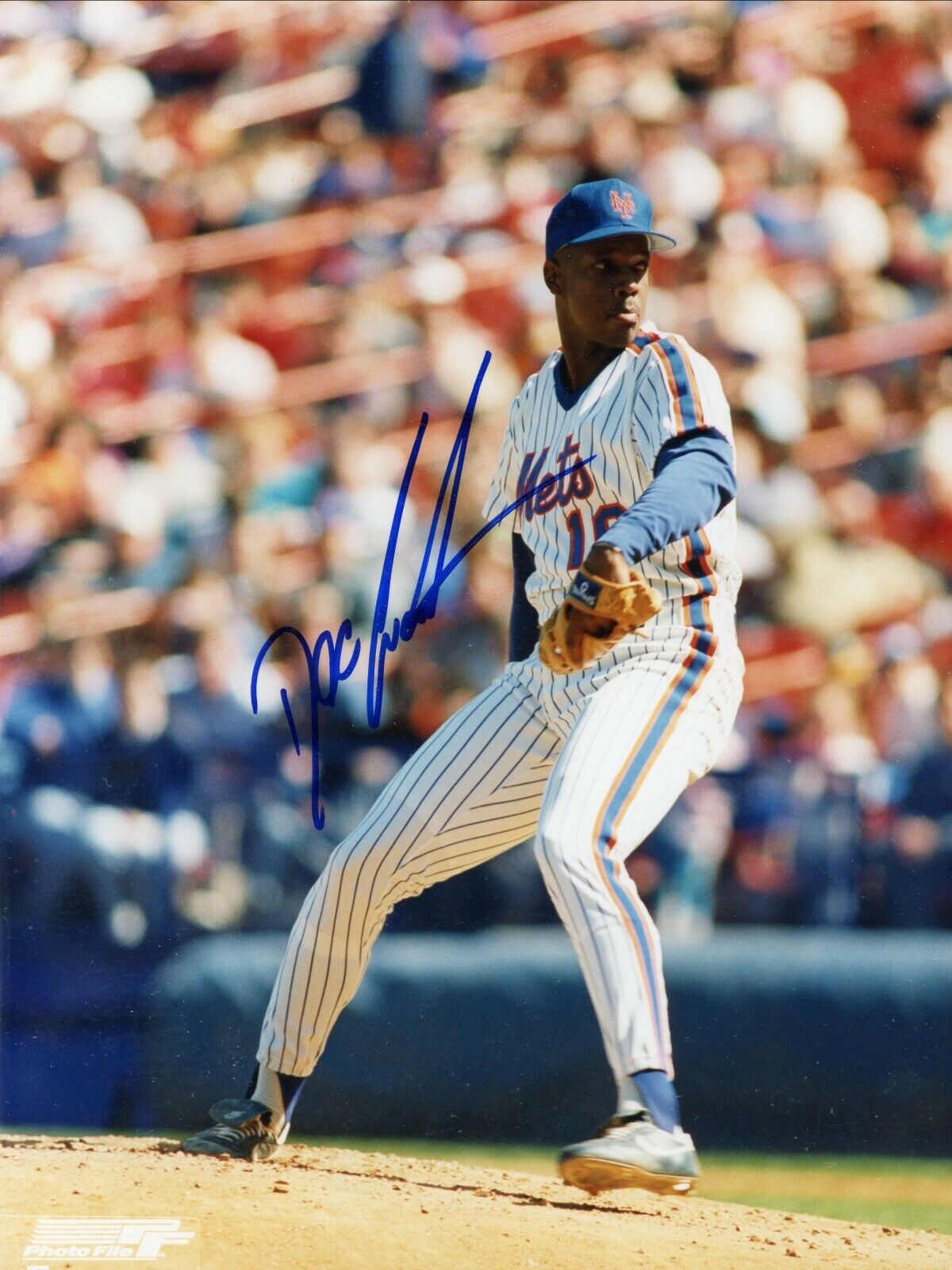 Dwight Gooden New York Mets Signed Autographed 8x10 Glossy Photo Poster painting COA