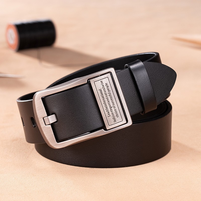 Fashion Explosion Leather Needle Buckle Classic Casual First Layer Cowhide Belt DANRRIO.COM DANRRIO