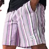 Men's Striped 17INCH Cotton Blend Shorts With Relaxed Fit And Side Pockets by Inlyline