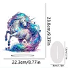 (US Local)DIY Unicorn Special Shaped Diamond Painting Tabletop Ornaments Kit Home Table Decor