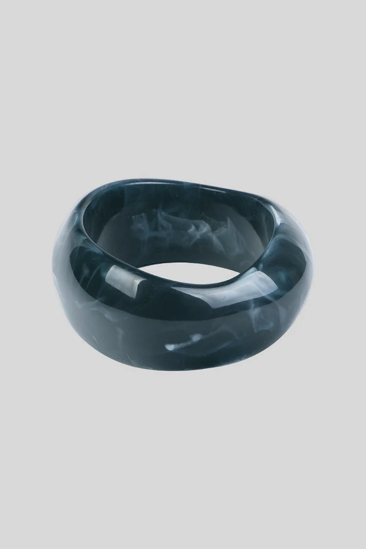 Casual Solid Color Irregular Geometric Acrylic Wide Bracelet 2024 - Xpluswear