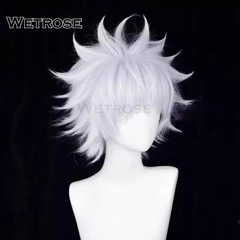 [Wetrose] In Stock Killua Zoldyck Cosplay Costume Hunter×Hantaa Kirua Zaoldyeck Wig Full Set