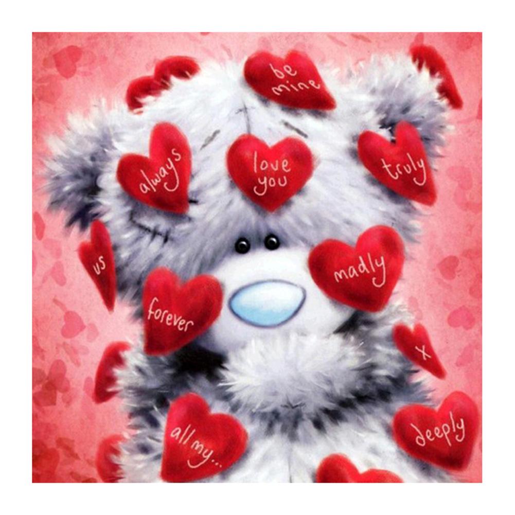 

30*30CM - Bear - Round Drill Diamond Painting, 501 Original