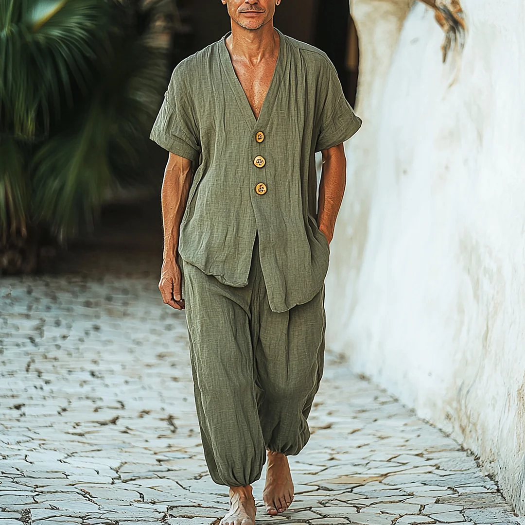 Men's Linen Suit-inspireuse