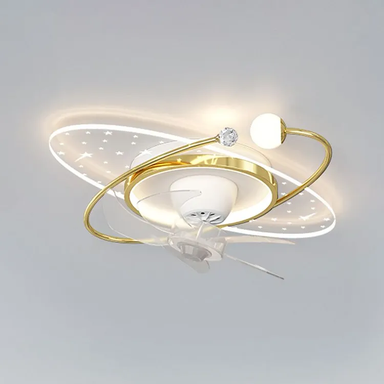 Madina Starry ceiling fan with lighting, 4 styles, &empty; 50CM/100CM