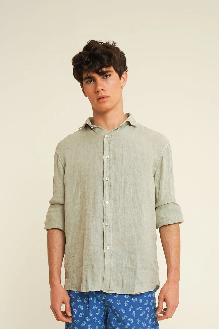 Linen Shirt - Stone