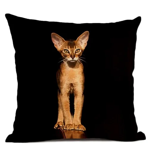 Linen Pillow Case - Cat
