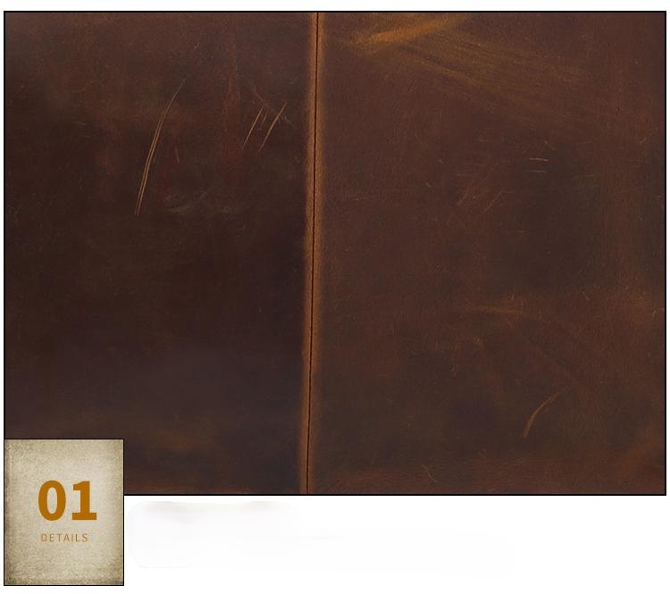 Vintage Crazy Horse Lenther Men's 14" Laptop Briefcase Bags