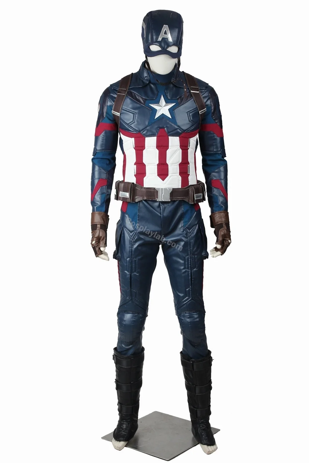 Captain America endgame civil war stealth new cosplay adult black suit outfit uniform By CosplayLab