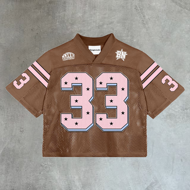 Casual sports style No. 33 jersey