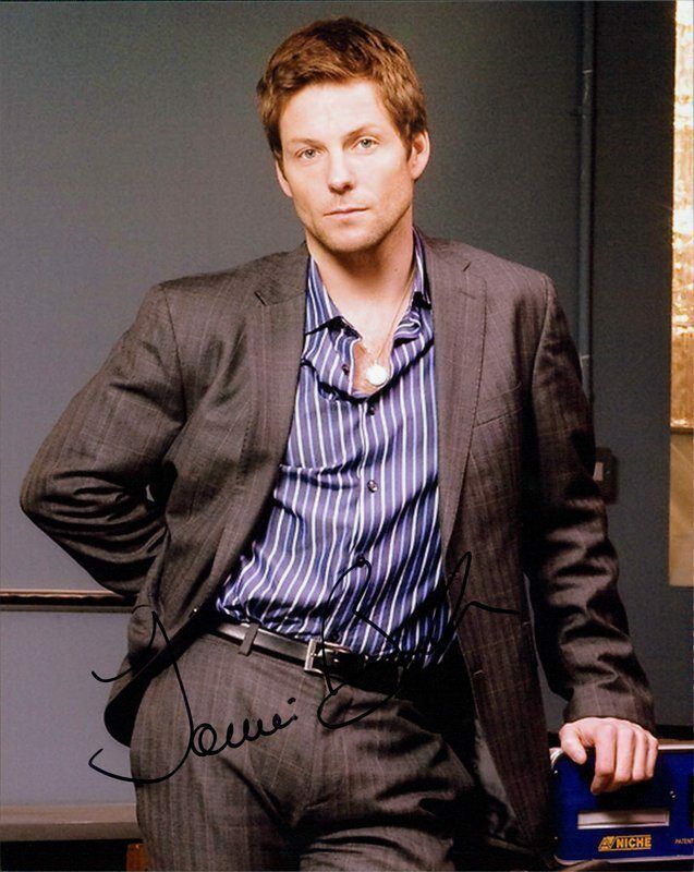 Jamie Bamber authentic signed celebrity 8x10 Photo Poster painting W/Cert Autographed C2