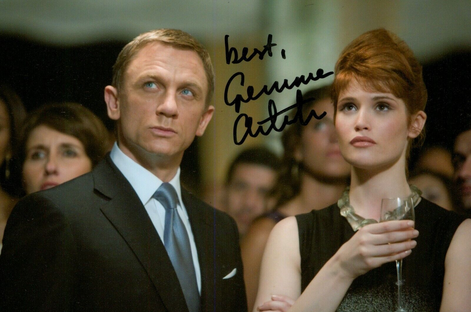 Gemma Arterton Signed 6x4 Photo Poster painting James Bond 007 Hansel & Gretel Autograph + COA