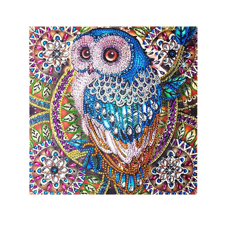 Diamond Painting DIY Bright Diamond Owl Living Room Bedroom Hanging Painting 5D Hot Diamond Painting