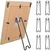 6 Pcs Picture Frame Bracket with Self-Adhesive Photo Frame Bracket Display Stand