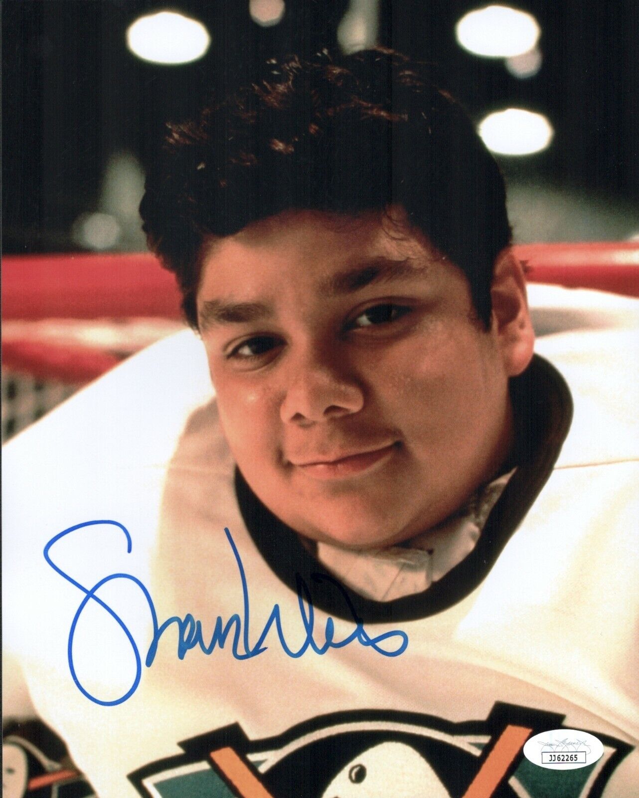 SHAUN WEISS Signed 8x10 Photo Poster painting Greg Goldberg The Mighty Ducks #33 COA JSA Cert