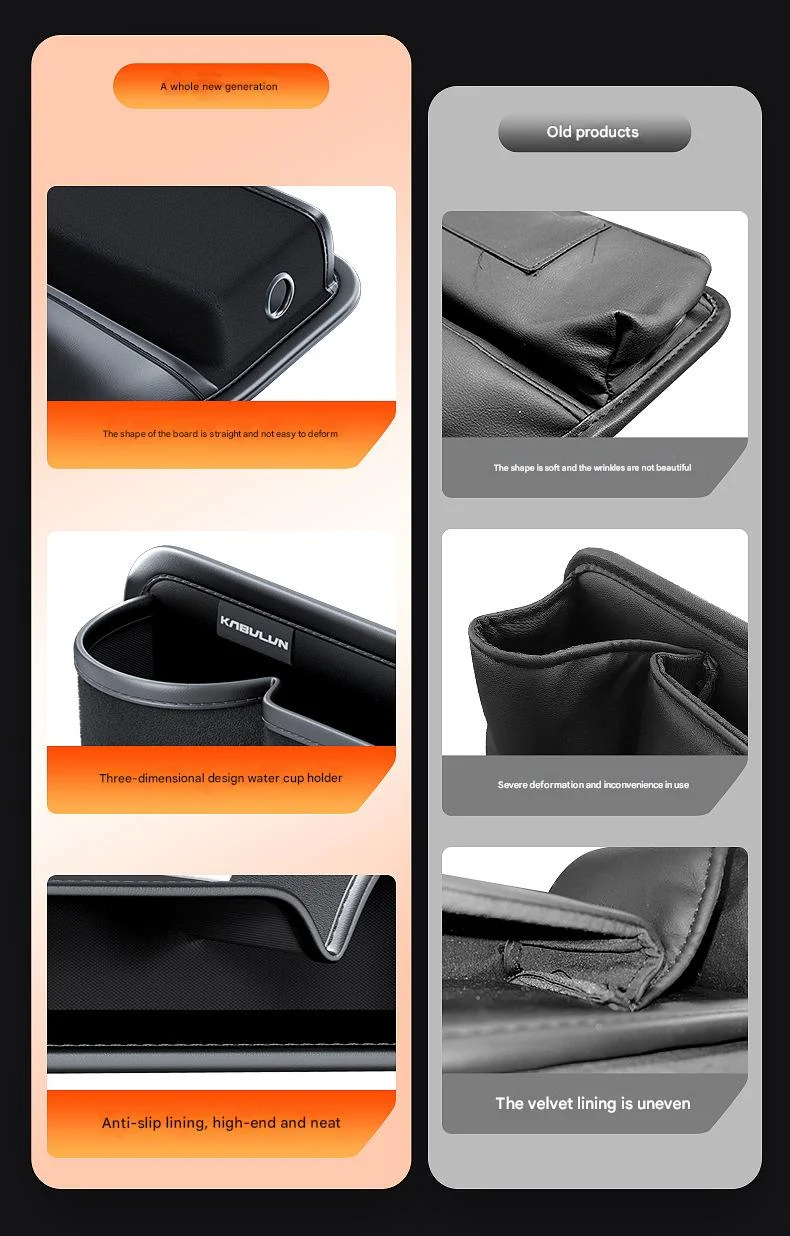 🔥Hot Sale🔥 Car Seat Gap Suede Storage Box (with Water Cup Storage Box)