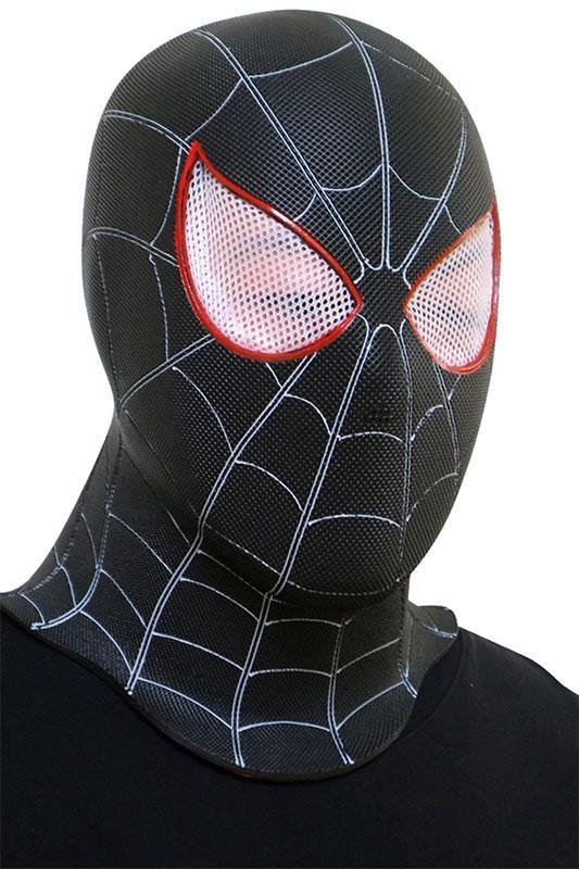 Spider-Man: Into the Spider-Verse Miles Morales Maske Kopfbedeckung Cosplay für Party Karneval