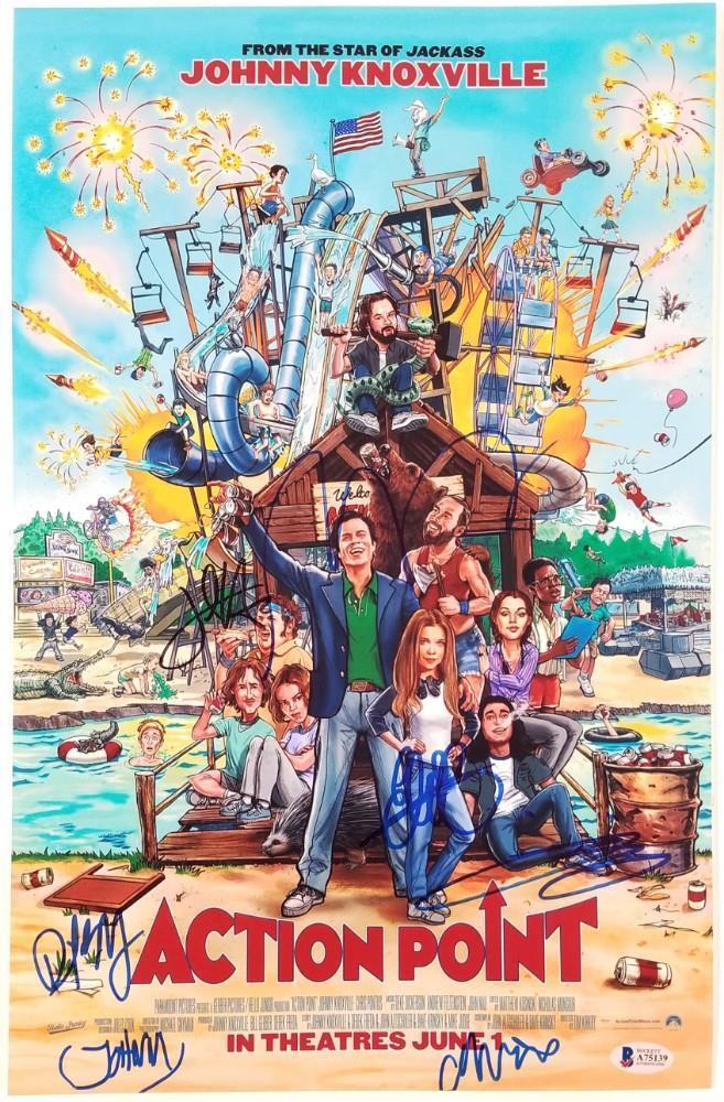 ACTION POINT Cast (6) Signed 11x17 Photo Poster painting KNOXVILLE PONTIUS #2 ~ Beckett BAS COA