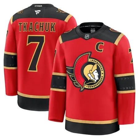 Youth Ottawa Senators #7 Brady Tkachuk  Red Alternate Jersey