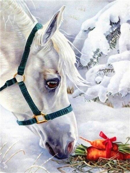 

Christmas Horse – Paint By Numbers - 40*50CM, 501 Original